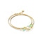 Canari | Or Vermeil | Bracelet de cheville fermoir infini en verre sirène